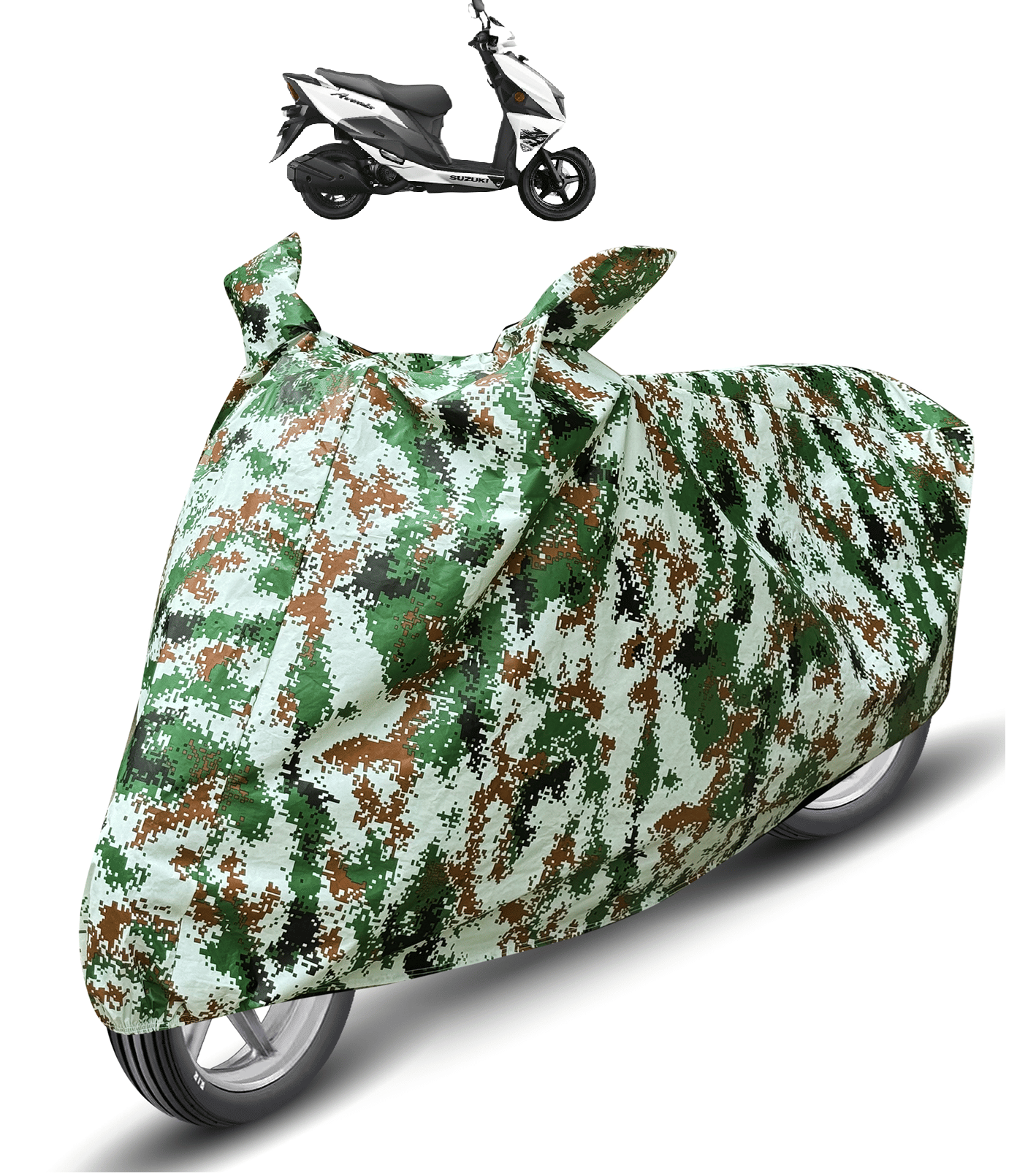 Mockhe Bike Body Cover for Suzuki Avenis 125 ( Pack of 1 ) , Olive     			Mockhe Bike Body Cover for Suzuki Avenis 125 ( Pack of 1 ) , Olive