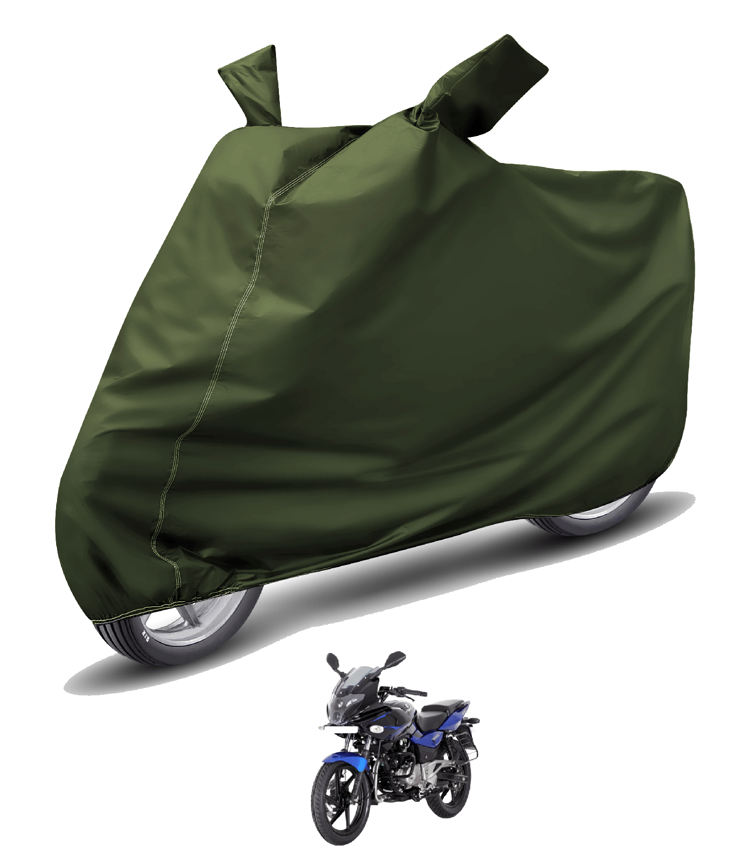 Mockhe Bike Body Cover for Bajaj Pulsar 220 F ( Pack of 1 ) , Green Mockhe Bike Body Cover for Bajaj Pulsar 220 F ( Pack of 1 ) , Green