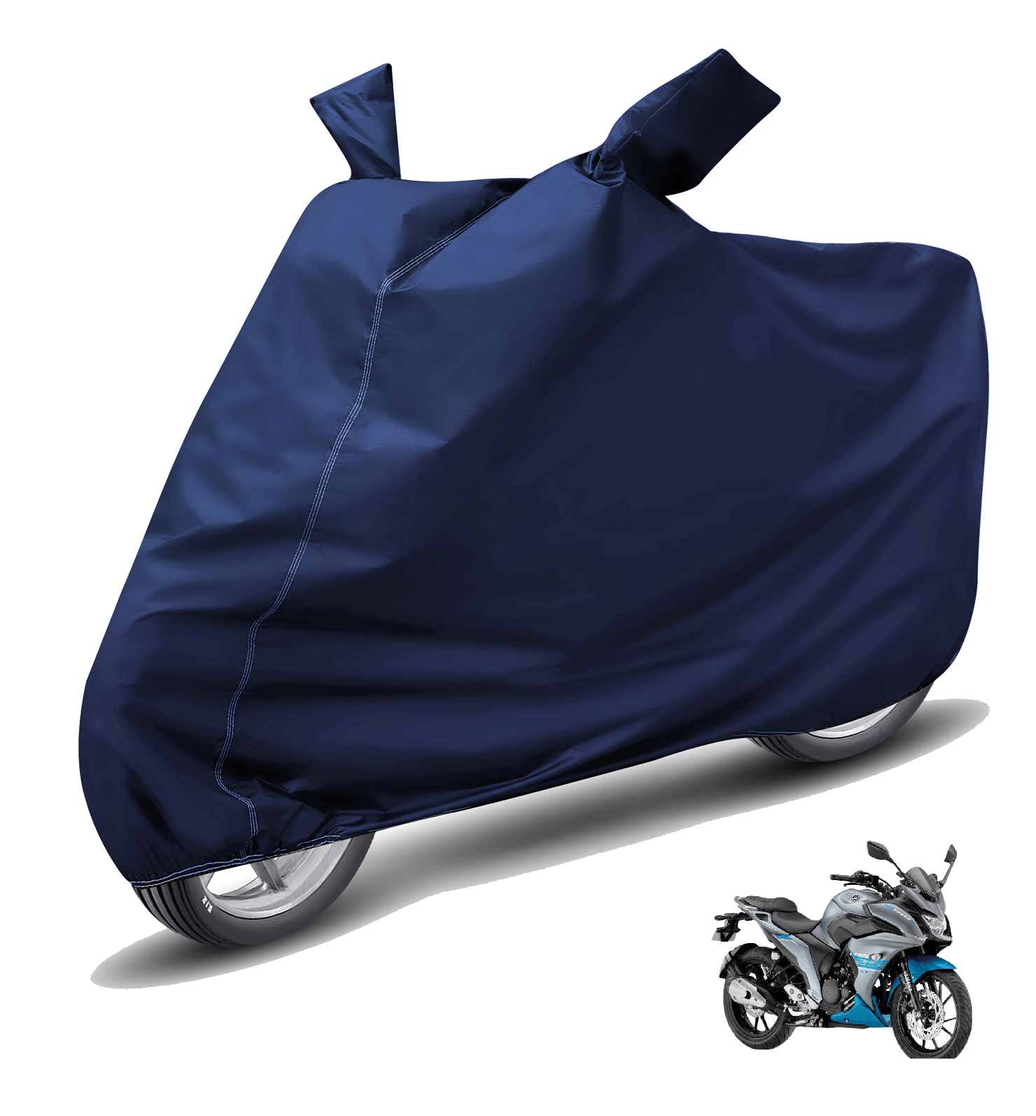 Mockhe Bike Body Cover for Yamaha Fazer ( Pack of 1 ) , Blue Mockhe Bike Body Cover for Yamaha Fazer ( Pack of 1 ) , Blue