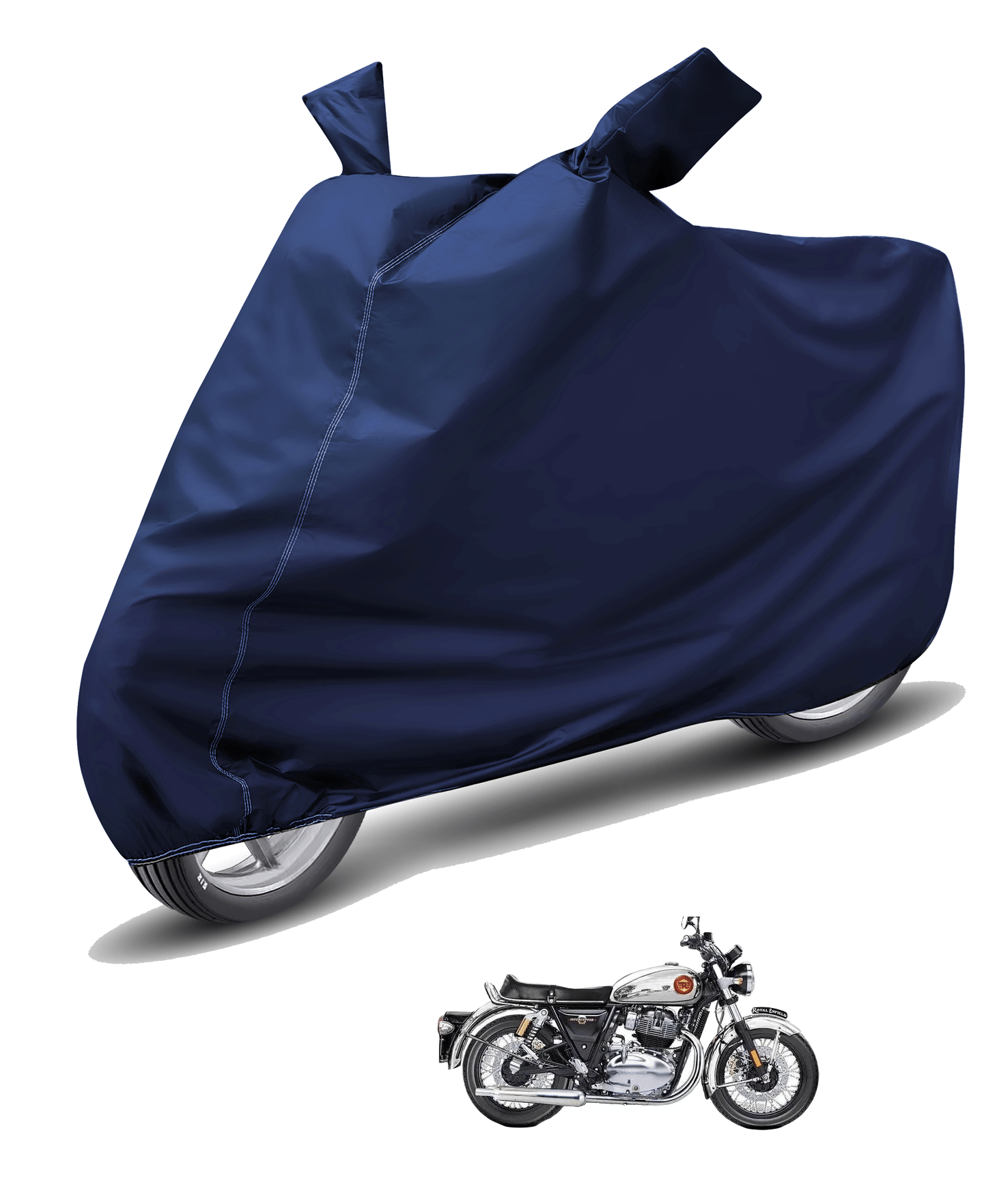 Mockhe Bike Body Cover for Royal Enfield Interceptor 650 ( Pack of 1 ) , Blue Mockhe Bike Body Cover for Royal Enfield Interceptor 650 ( Pack of 1 ) , Blue