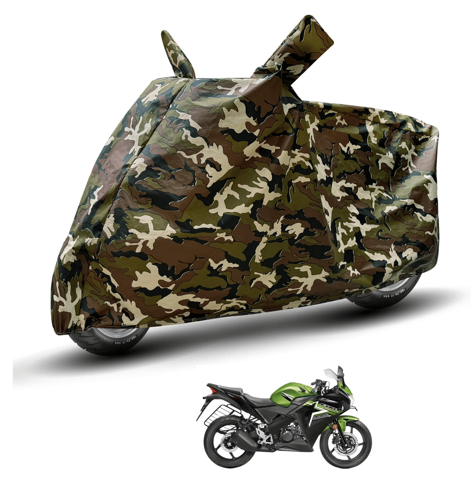 Mockhe Bike Body Cover for Honda Cbr 150R ( Pack of 1 ) , Camouflage Mockhe Bike Body Cover for Honda Cbr 150R ( Pack of 1 ) , Camouflage