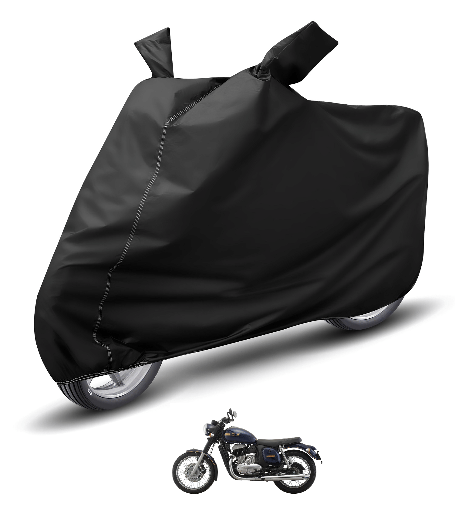     			Mockhe Bike Body Cover for Jawa Jawa Forty Two ( Pack of 1 ) , Black