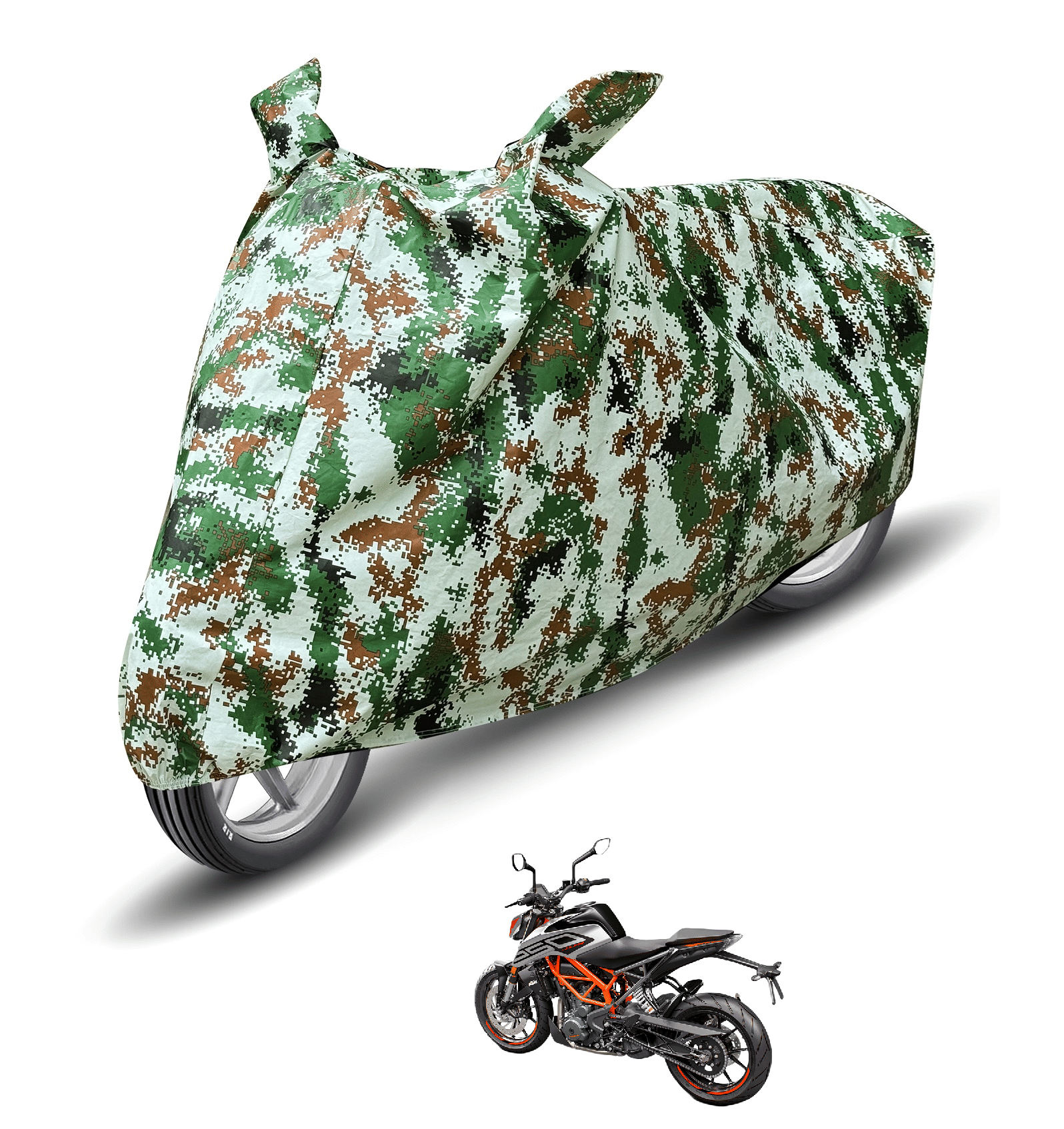     			Mockhe Bike Body Cover for KTM All Bike Models ( Pack of 1 ) , Olive