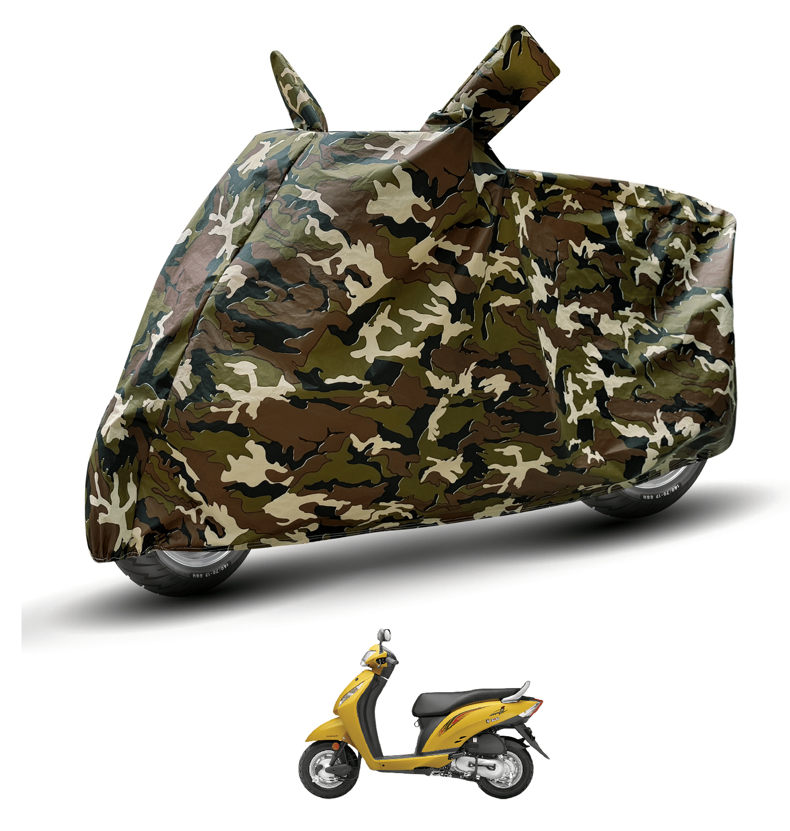 Mockhe Bike Body Cover for Honda Activa I ( Pack of 1 ) , Camouflage Mockhe Bike Body Cover for Honda Activa I ( Pack of 1 ) , Camouflage