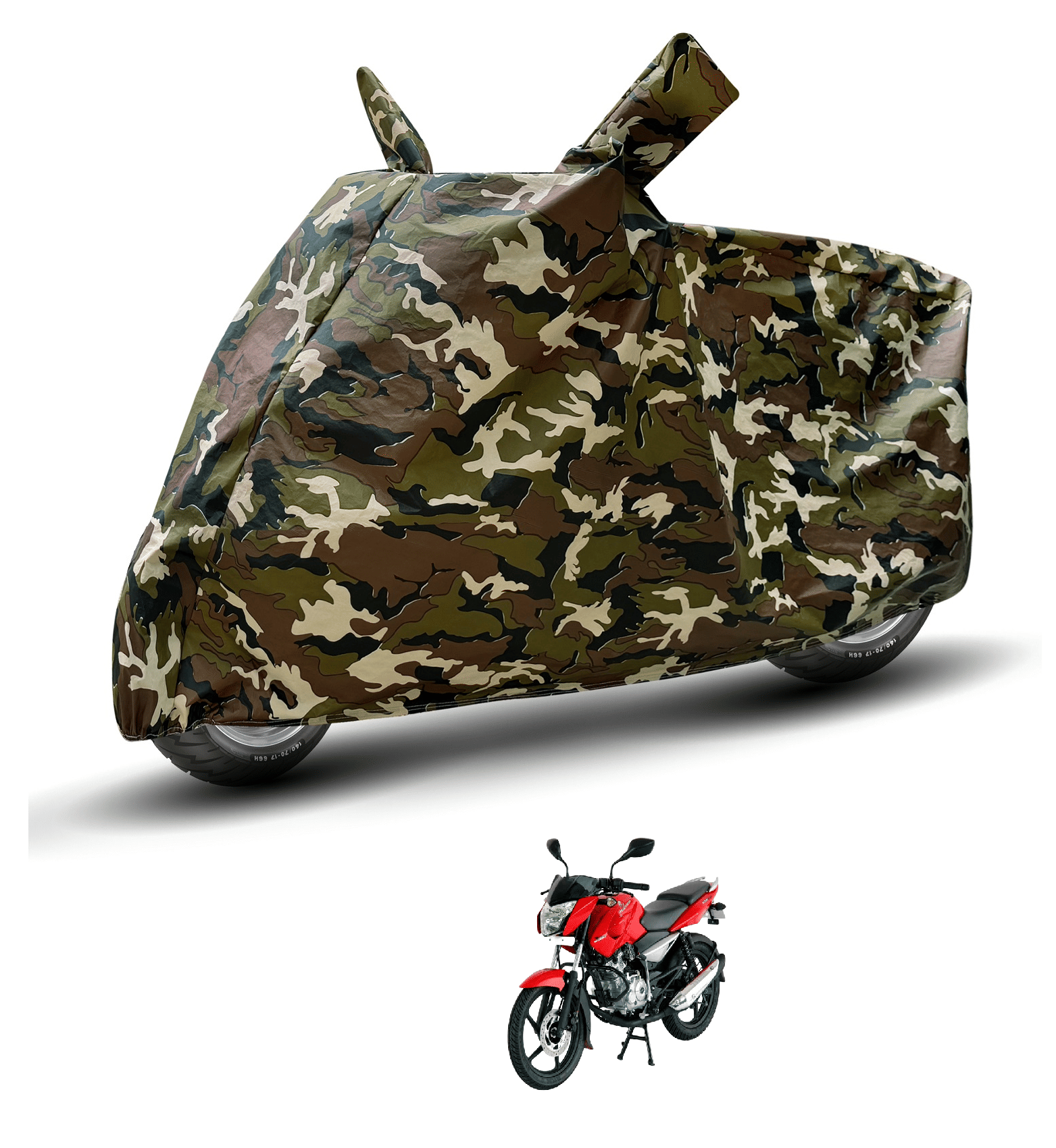     			Mockhe Bike Body Cover for Bajaj Pulsar 135 Ls Dts-I ( Pack of 1 ) , Camouflage