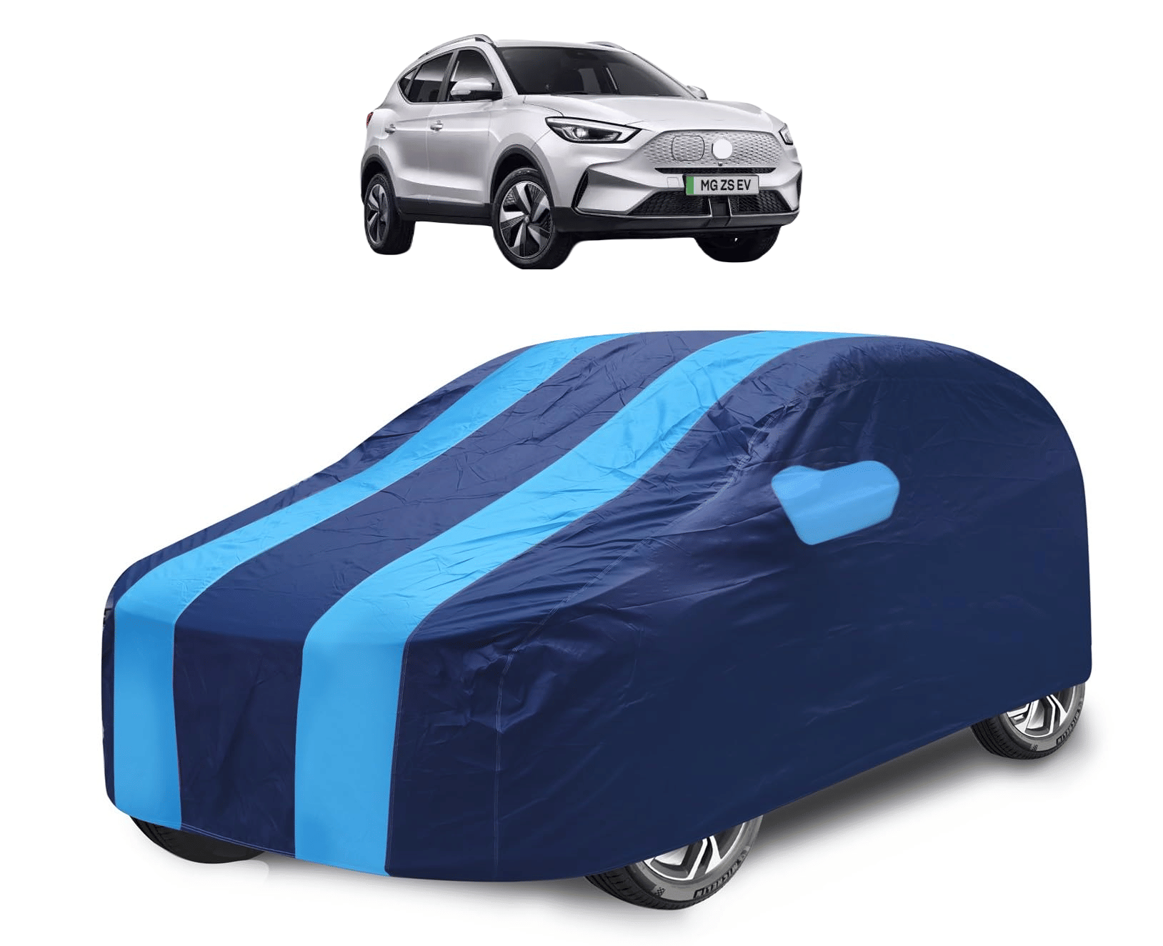     			Mockhe Car Body Cover for Premier All Car Models With Mirror Pocket ( Pack of 1 ) , Blue