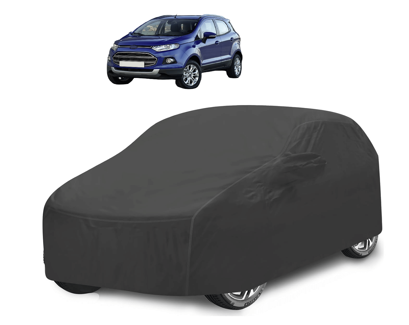     			Mockhe Car Body Cover for Ford All Car Models With Mirror Pocket ( Pack of 1 ) , Grey