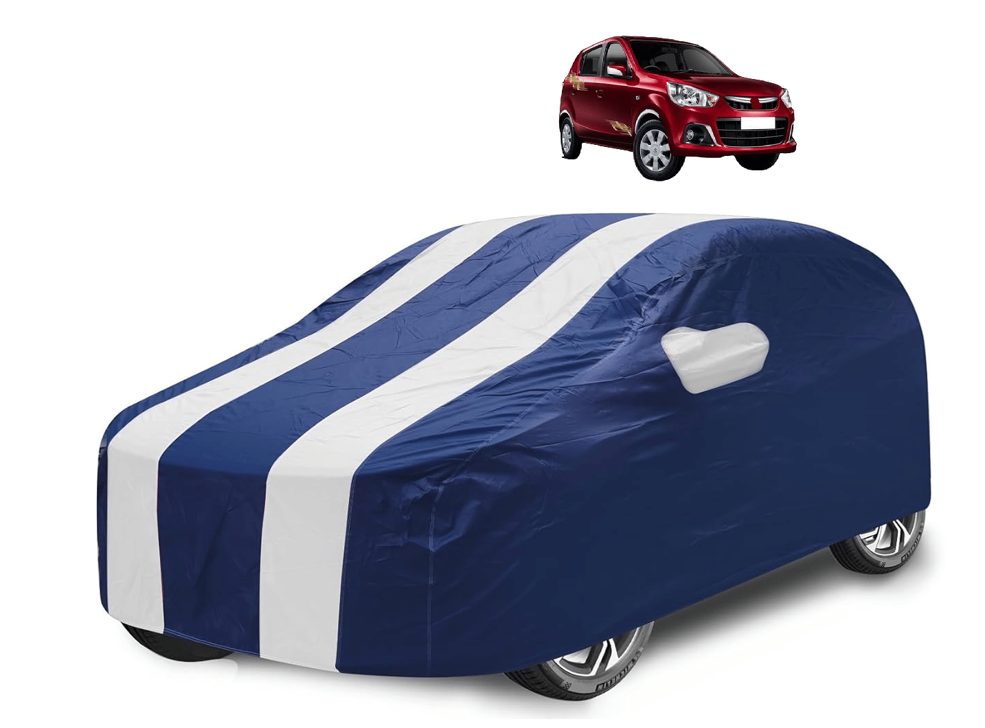     			Mockhe Car Body Cover for Maruti Suzuki All Car Models With Mirror Pocket ( Pack of 1 ) , White