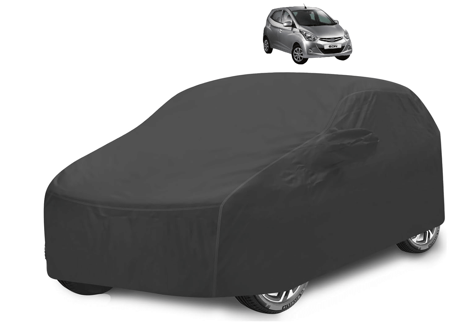 Mockhe Car Body Cover for Hyundai All Car Models With Mirror Pocket ( Pack of 1 ) , Grey Mockhe Car Body Cover for Hyundai All Car Models With Mirror Pocket ( Pack of 1 ) , Grey