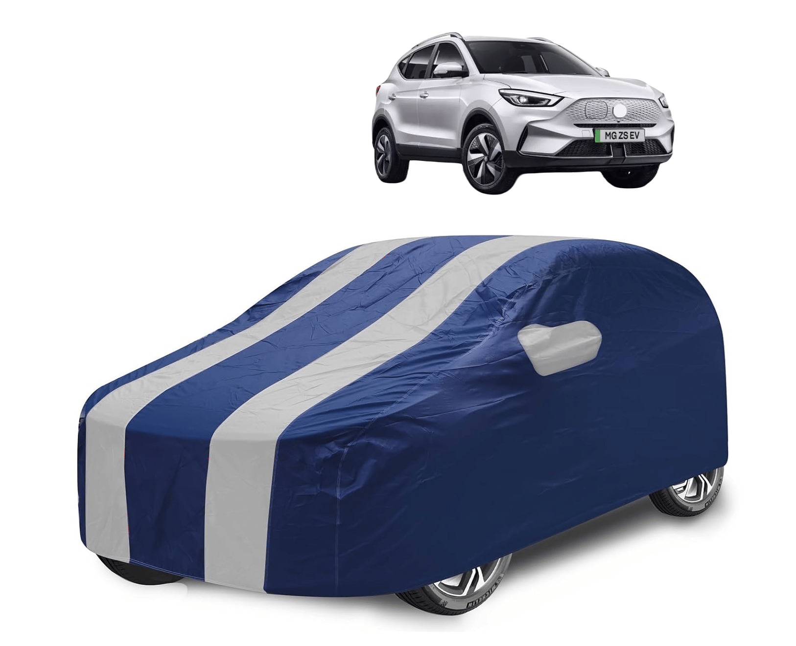     			Mockhe Car Body Cover for Premier All Car Models With Mirror Pocket ( Pack of 1 ) , Silver