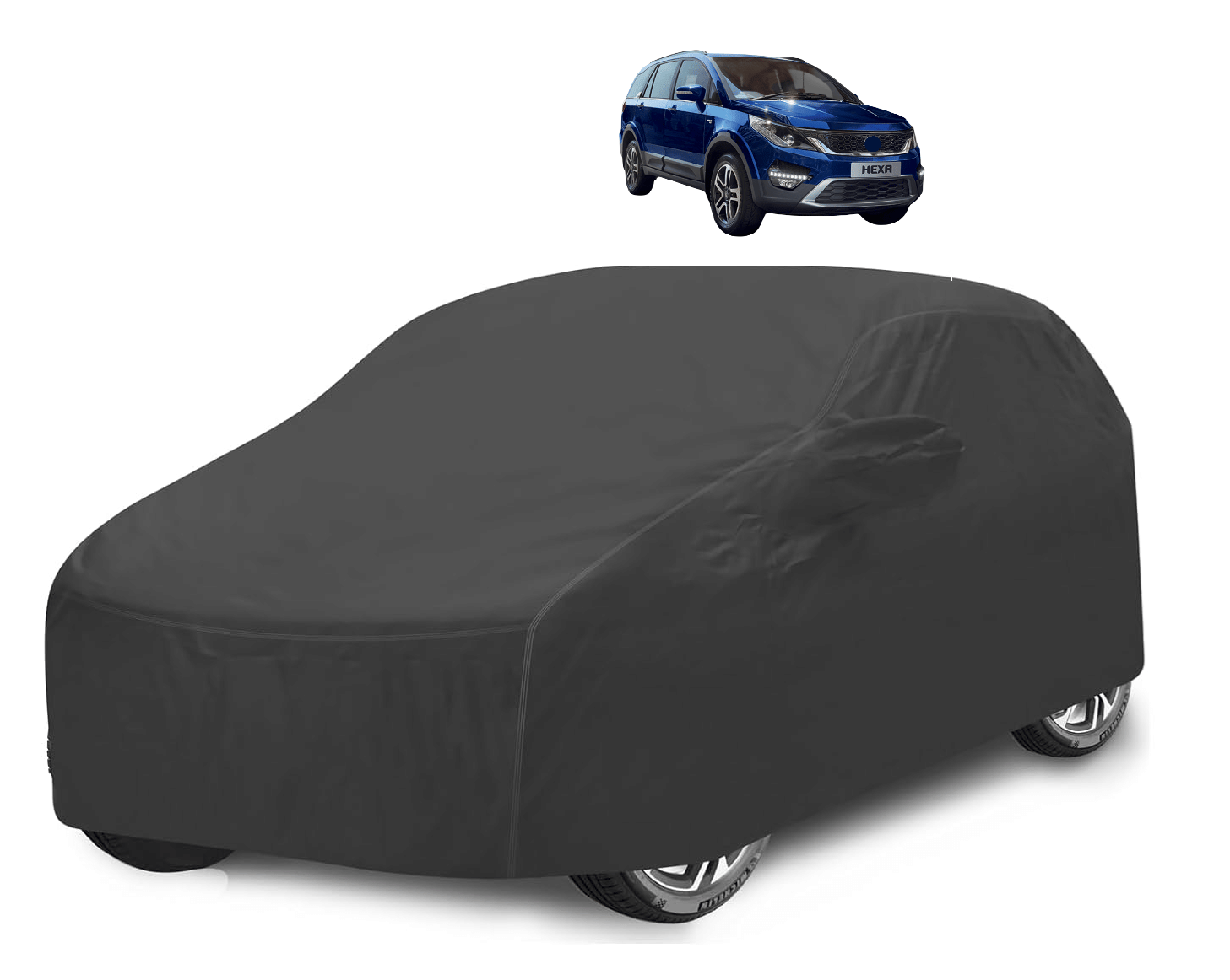 Mockhe Car Body Cover for Tata All Car Models With Mirror Pocket ( Pack of 1 ) , Grey Mockhe Car Body Cover for Tata All Car Models With Mirror Pocket ( Pack of 1 ) , Grey