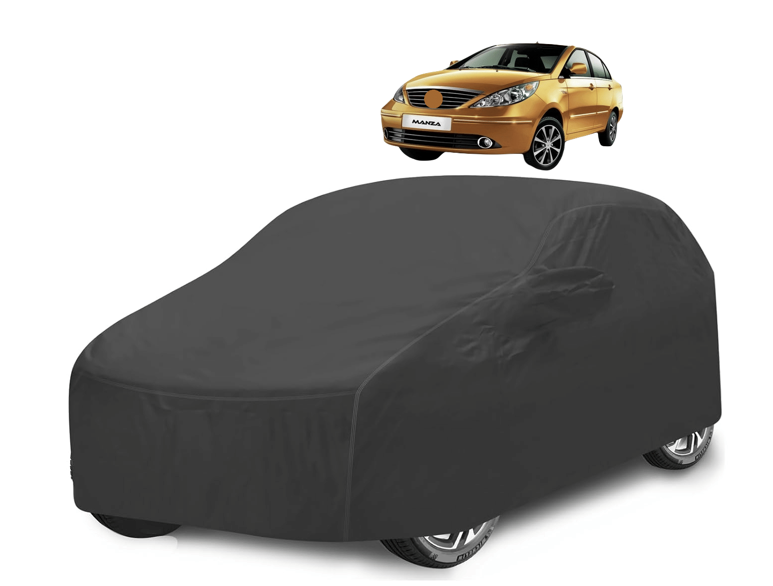 Mockhe Car Body Cover for Tata All Car Models With Mirror Pocket ( Pack of 1 ) , Grey Mockhe Car Body Cover for Tata All Car Models With Mirror Pocket ( Pack of 1 ) , Grey