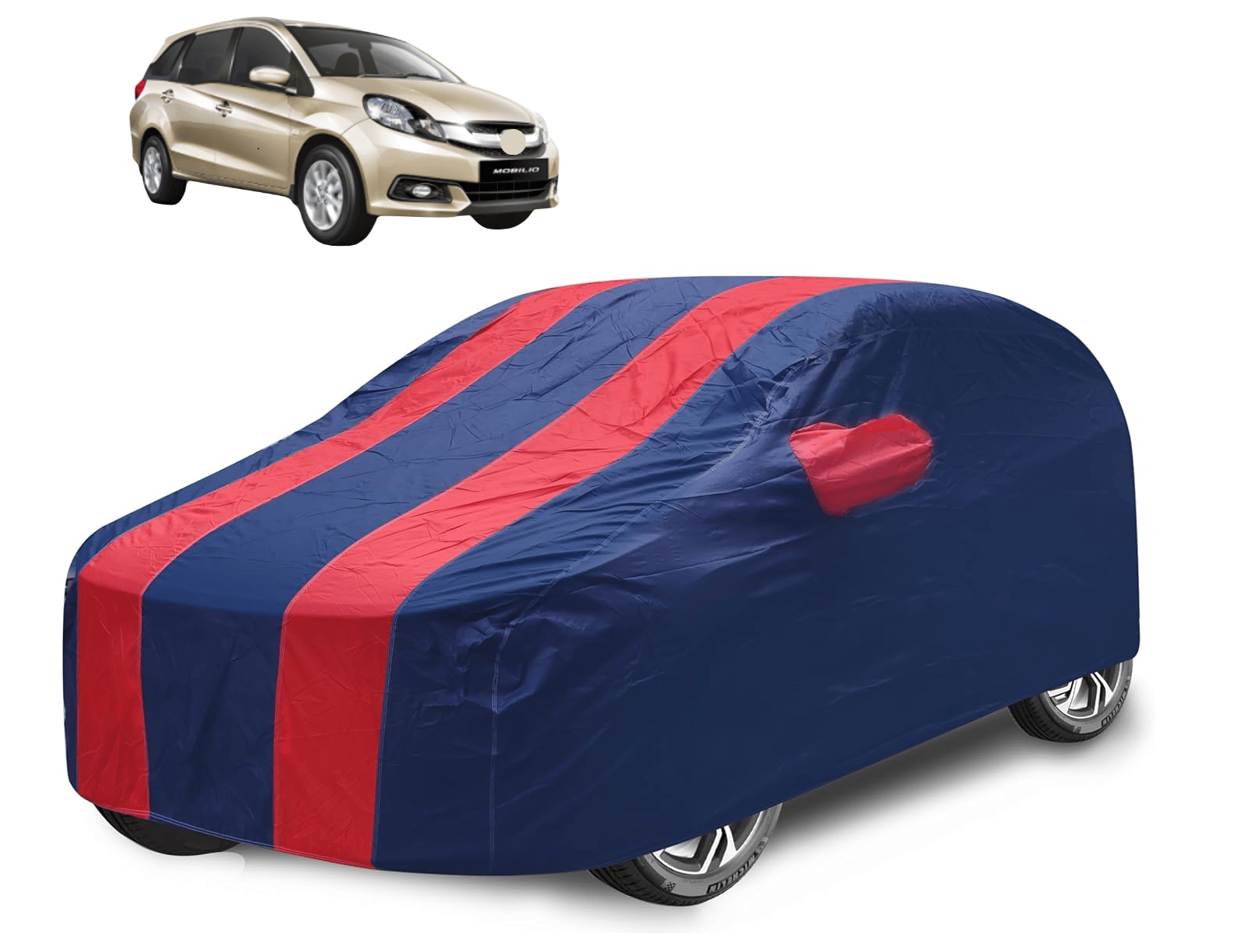     			Mockhe Car Body Cover for Honda All Car Models With Mirror Pocket ( Pack of 1 ) , Red