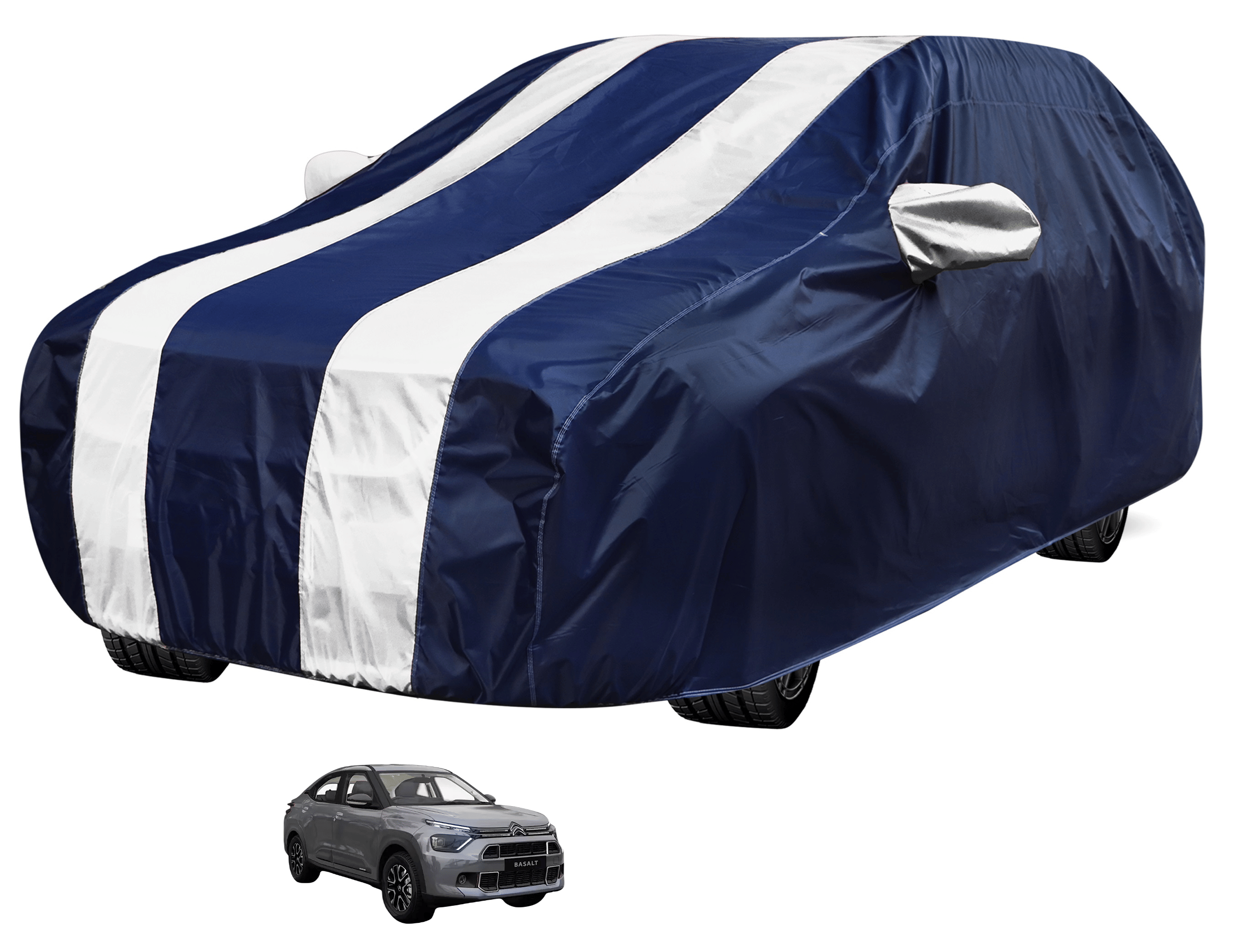     			Mockhe Car Body Cover for Premier All Car Models With Mirror Pocket ( Pack of 1 ) , White