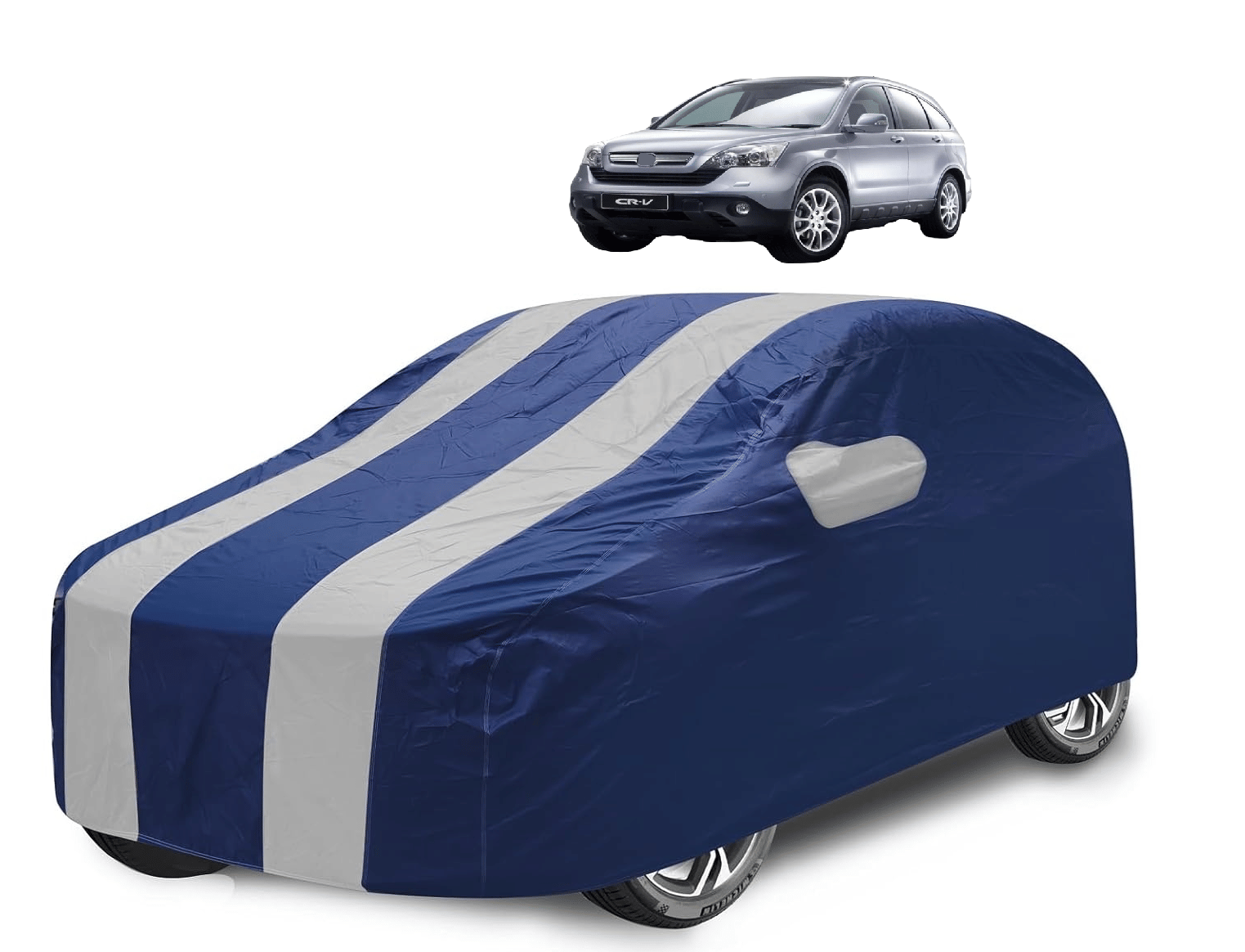     			Mockhe Car Body Cover for Honda All Car Models With Mirror Pocket ( Pack of 1 ) , Silver