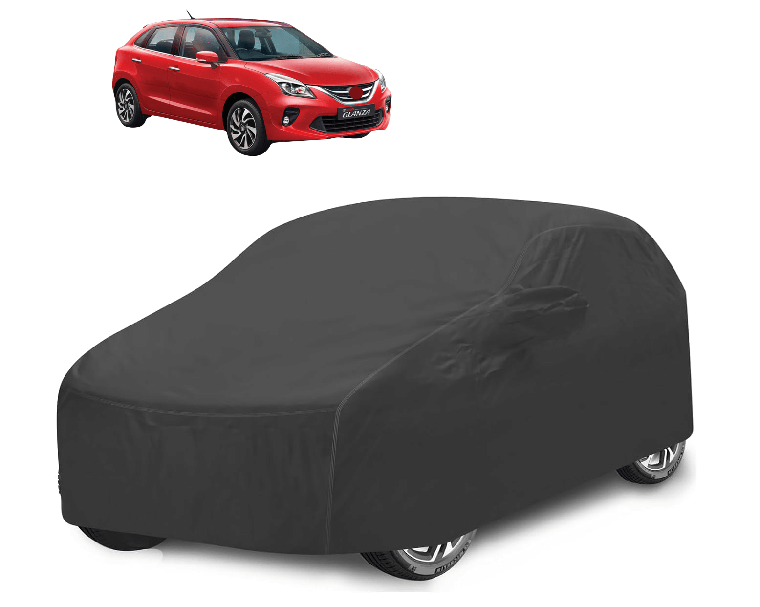     			Mockhe Car Body Cover for Toyota All Car Models With Mirror Pocket ( Pack of 1 ) , Grey