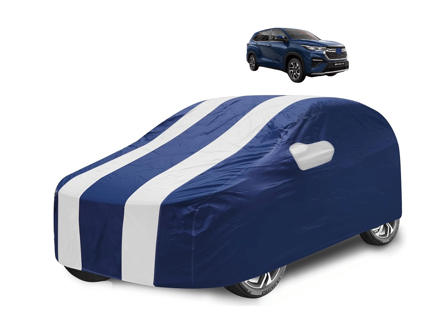     			Mockhe Car Body Cover for Maruti Suzuki All Car Models With Mirror Pocket ( Pack of 1 ) , White