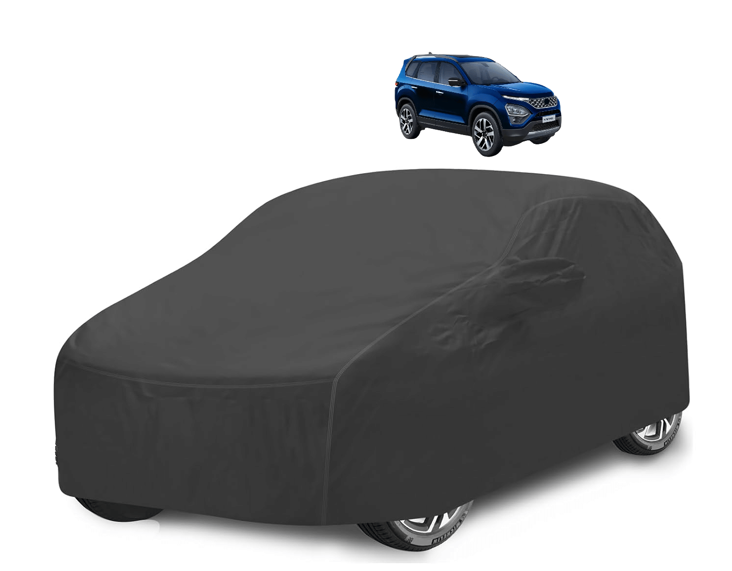     			Mockhe Car Body Cover for Tata All Car Models With Mirror Pocket ( Pack of 1 ) , Grey