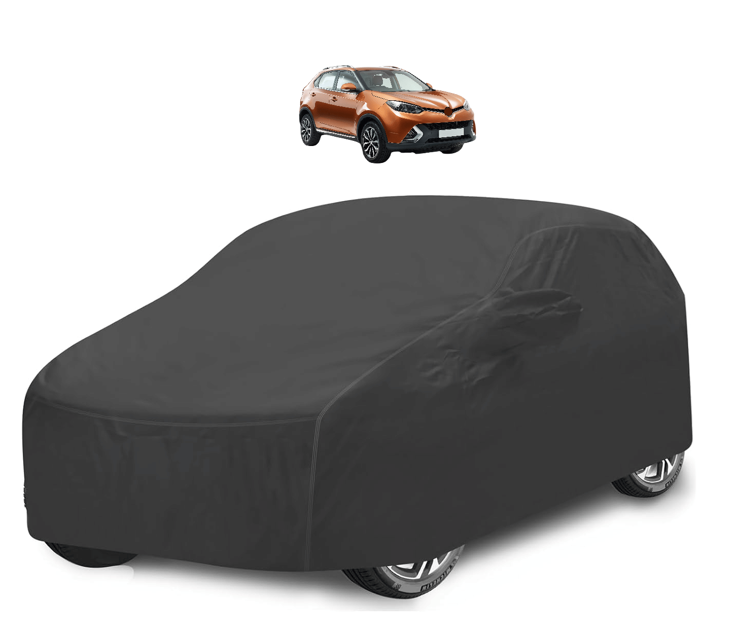     			Mockhe Car Body Cover for Premier All Car Models With Mirror Pocket ( Pack of 1 ) , Grey