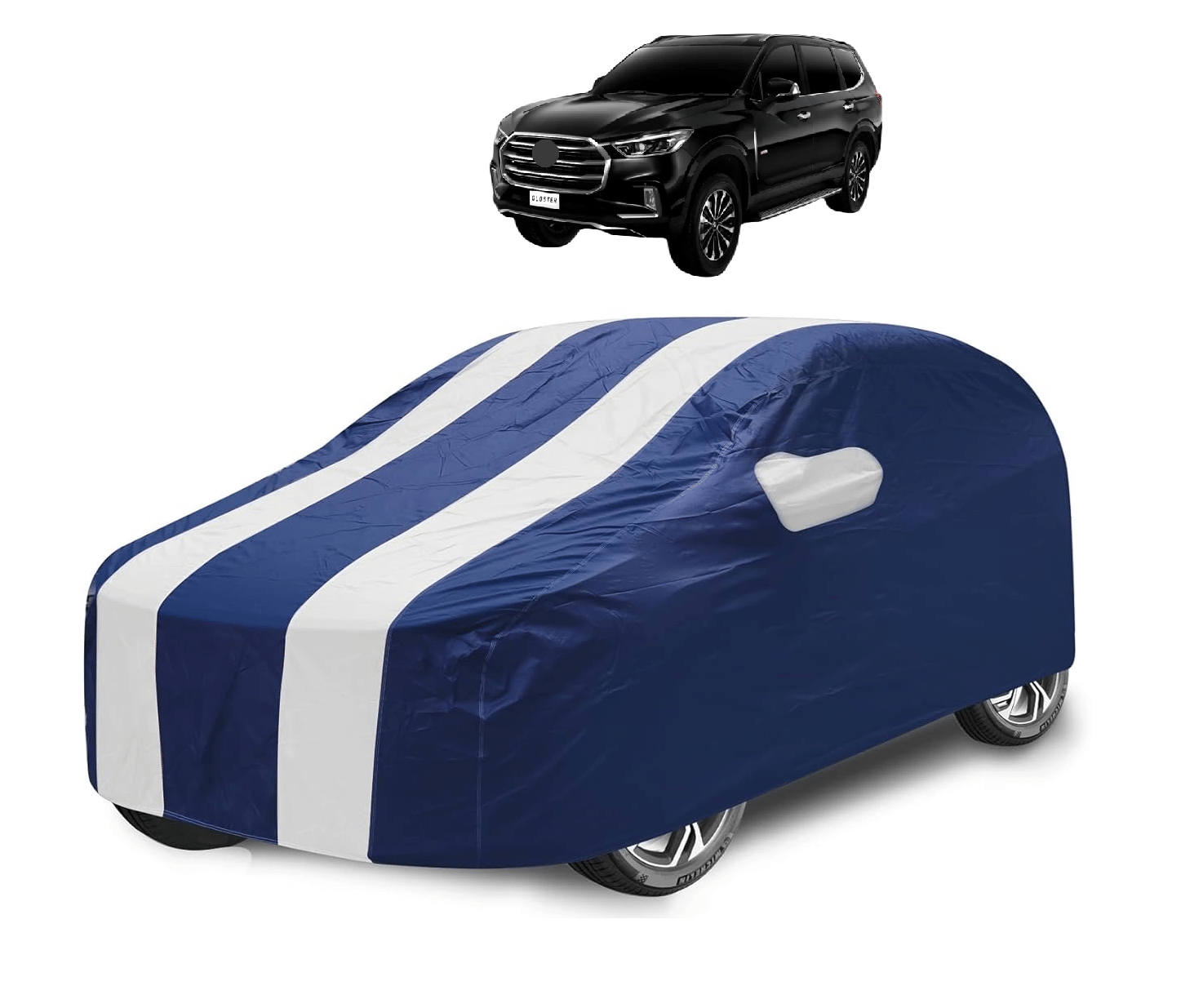     			Mockhe Car Body Cover for Premier All Car Models With Mirror Pocket ( Pack of 1 ) , White