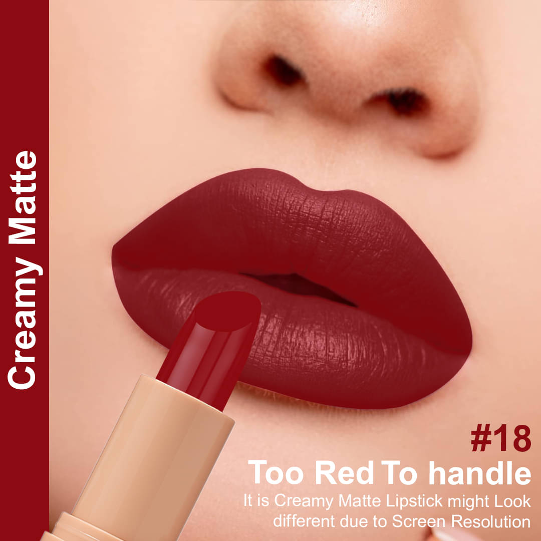 One Wish Apple Red Matte Long Lasting Creme Lipstick ( Pack of 1 ) One Wish Apple Red Matte Long Lasting Creme Lipstick ( Pack of 1 )