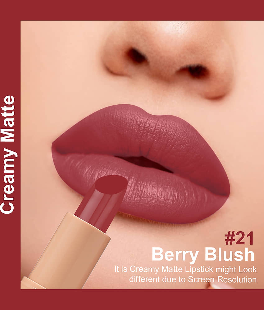 One Wish Raspberry Pink Matte Long Lasting Creme Lipstick ( Pack of 1 )