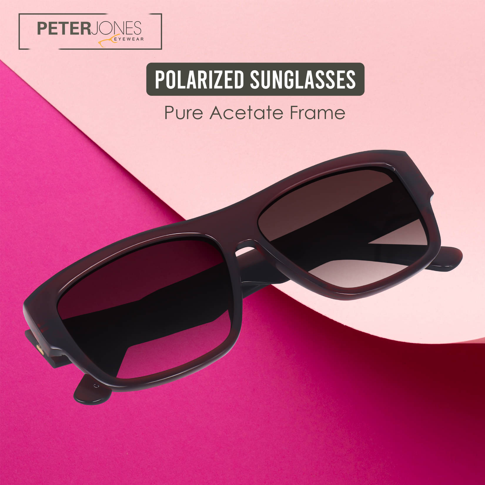     			Peter Jones Red Oversized Sunglasses ( Pack of 1 )