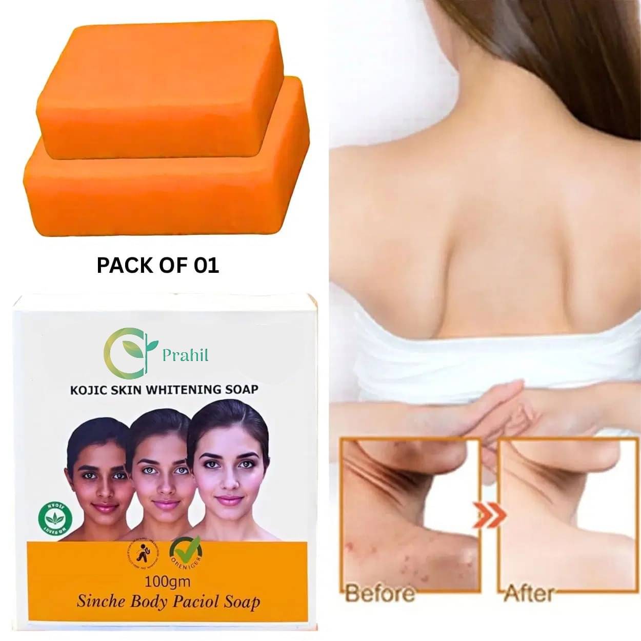     			Prahil Skin Whitening Soap for All Skin Type ( Pack of 1 )