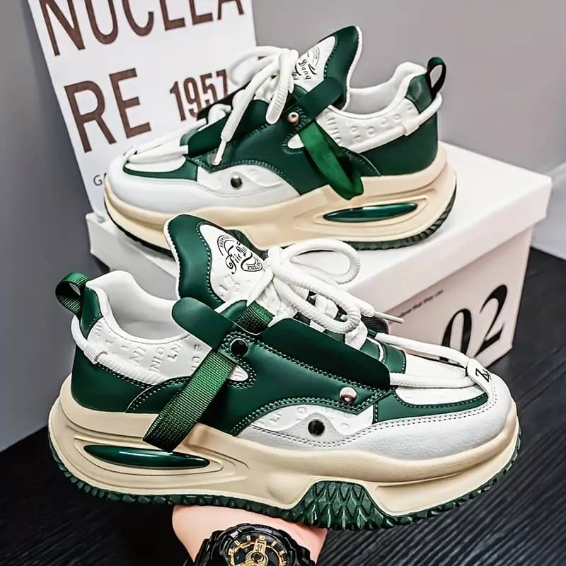    			Rzisbo Green Men's Sneakers
