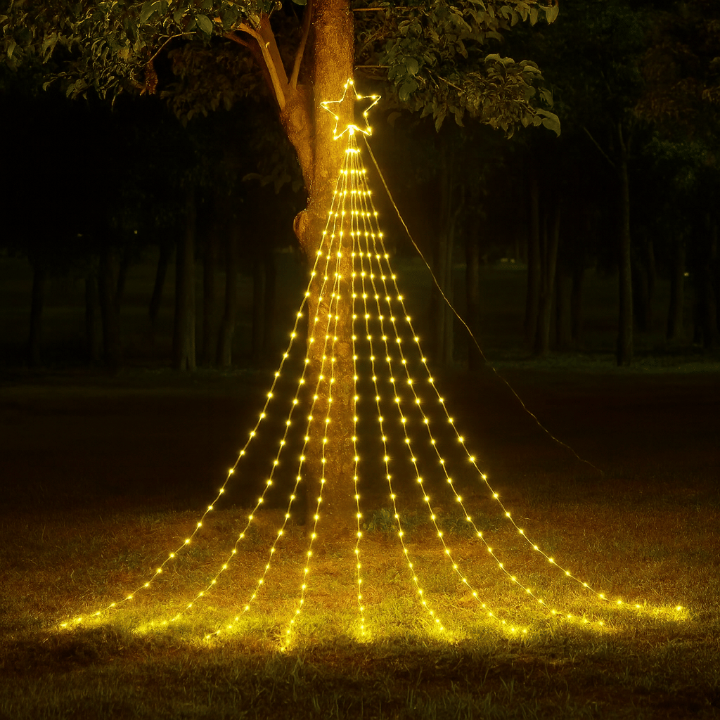     			SPARKWORLD Yellow 3M Curtain String Light ( Pack of 1 )