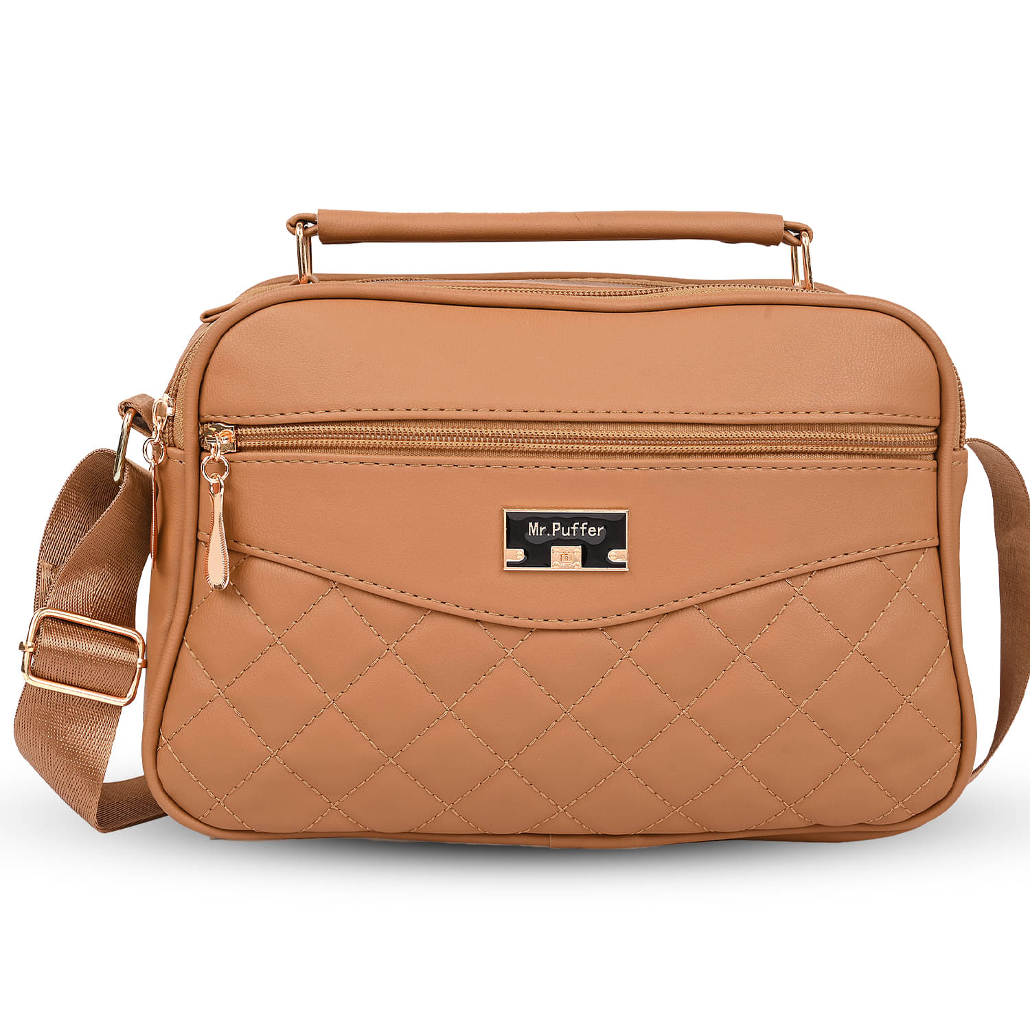     			Sageware Sling Bag PU Set of 1 ( Brown )