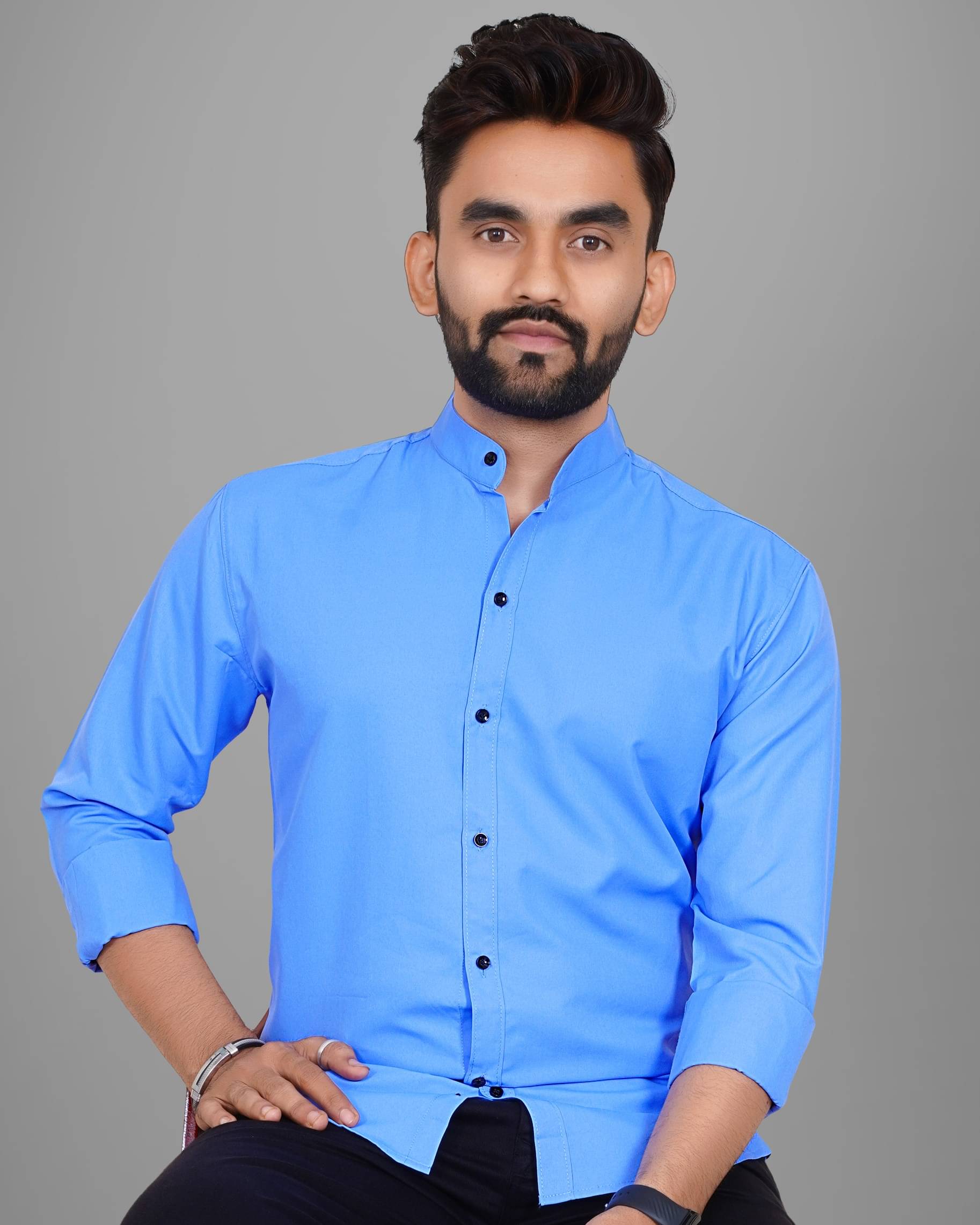 Scaglia Cotton Blend Regular Fit Solids Full Sleeves Men's Casual Shirt - Purple ( Pack of 1 ) Scaglia Cotton Blend Regular Fit Solids Full Sleeves Men's Casual Shirt - Purple ( Pack of 1 )