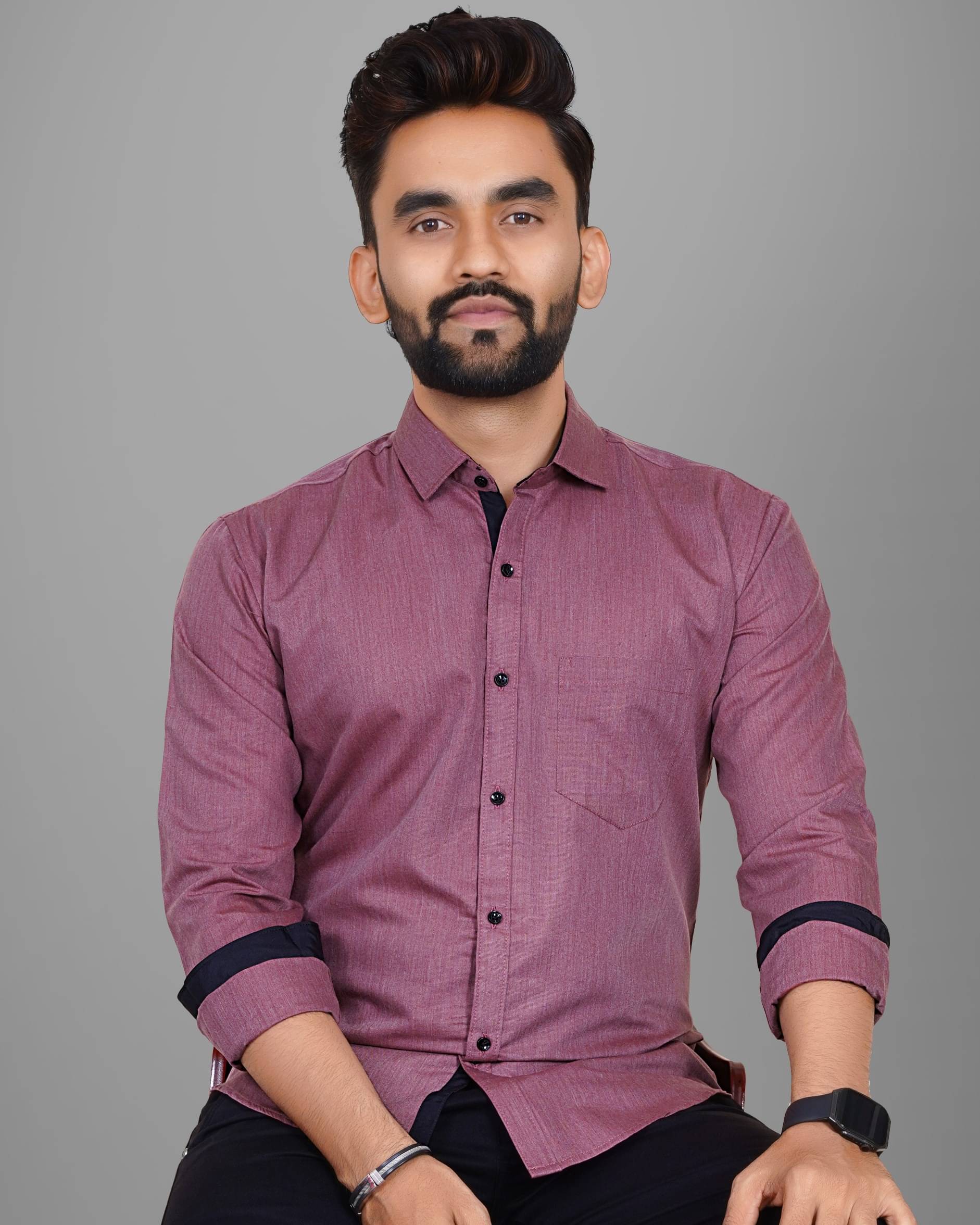 Scaglia Cotton Blend Regular Fit Solids Full Sleeves Men's Casual Shirt - Multicolor ( Pack of 1 ) Scaglia Cotton Blend Regular Fit Solids Full Sleeves Men's Casual Shirt - Multicolor ( Pack of 1 )
