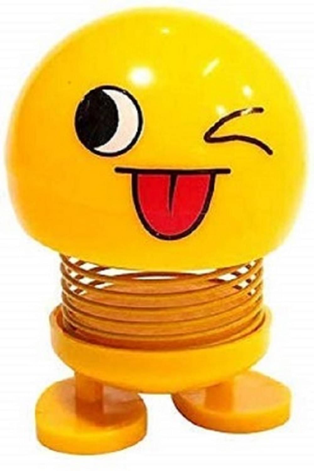 Smiley Emoji Dancing Bobblehead Doll – Cute Car Dashboard Decoration (Random Expression, Pack of 1) Smiley Emoji Dancing Bobblehead Doll – Cute Car Dashboard Decoration (Random Expression, Pack of 1)