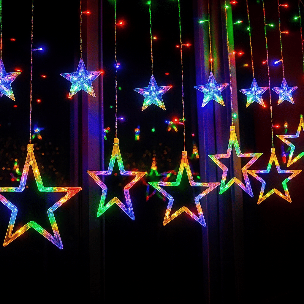 Spark World Multicolor 3M Curtain String Light ( Pack of 1 ) Spark World Multicolor 3M Curtain String Light ( Pack of 1 )