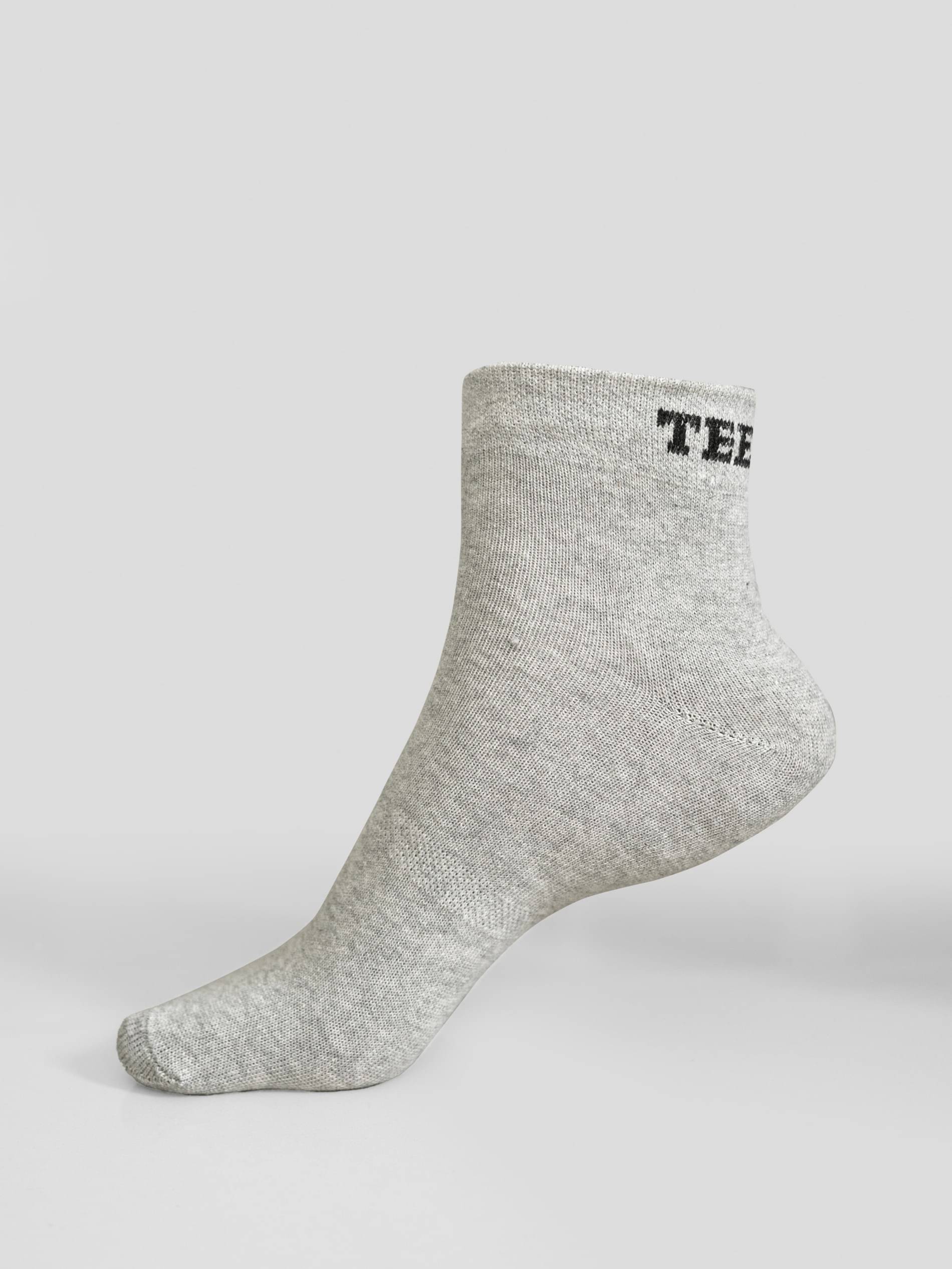 TEECENTS Pack of 1 Men's Cotton Blend Ankle Length Socks ( Light Grey )     			TEECENTS Pack of 1 Men's Cotton Blend Ankle Length Socks ( Light Grey )