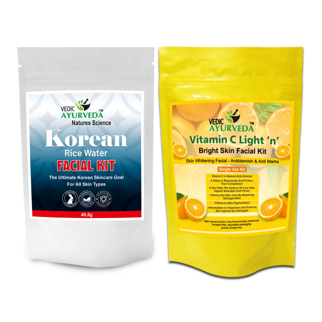 VEDICAYURVEDA 1 Time Use Facial Kit For All Skin Type Fruit 100G ( Pack of 2 ) VEDICAYURVEDA 1 Time Use Facial Kit For All Skin Type Fruit 100G ( Pack of 2 )