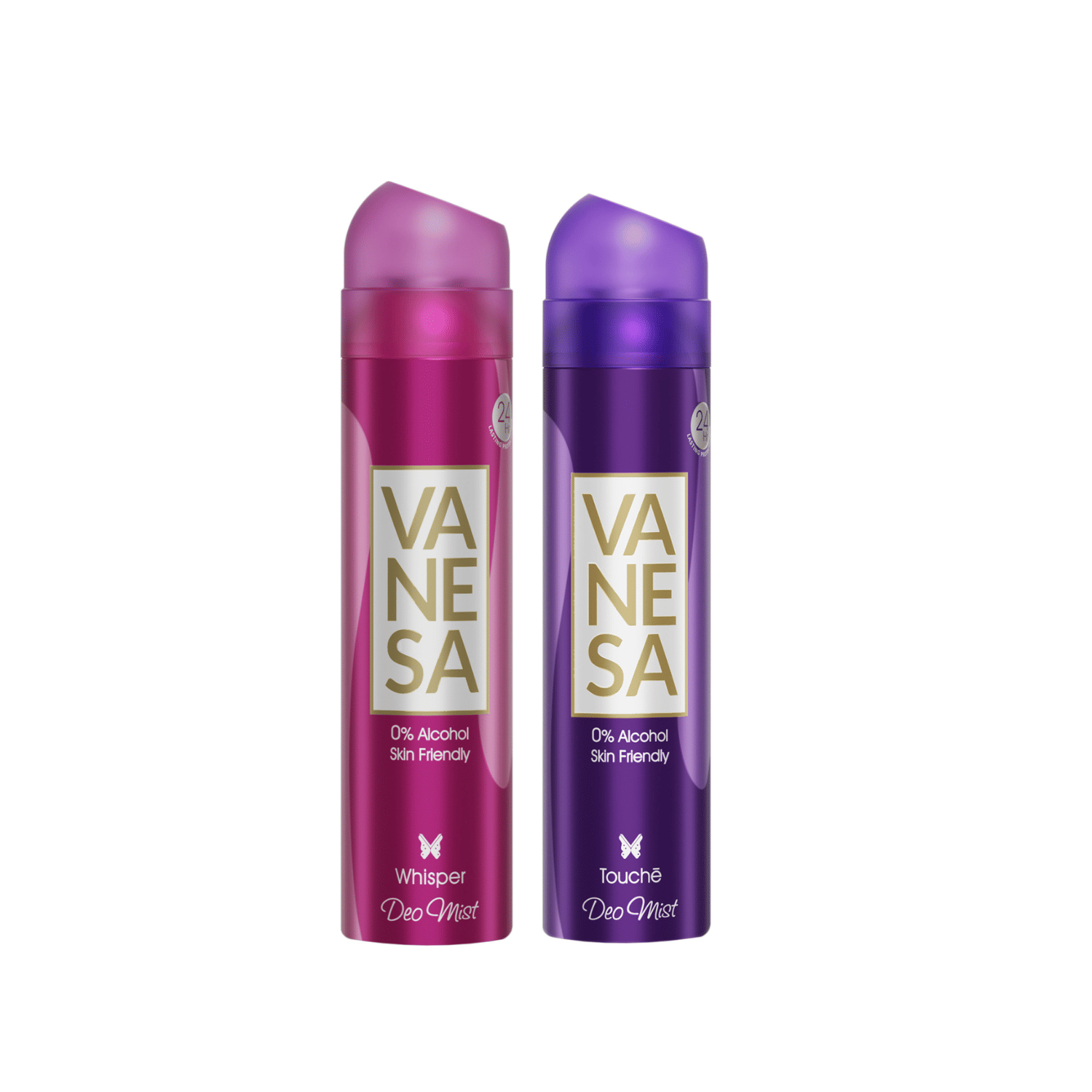     			Vanesa Whisper & Touch (150 ml x 2) Deodorant Spray for Women 300 ml ( Pack of 2 )