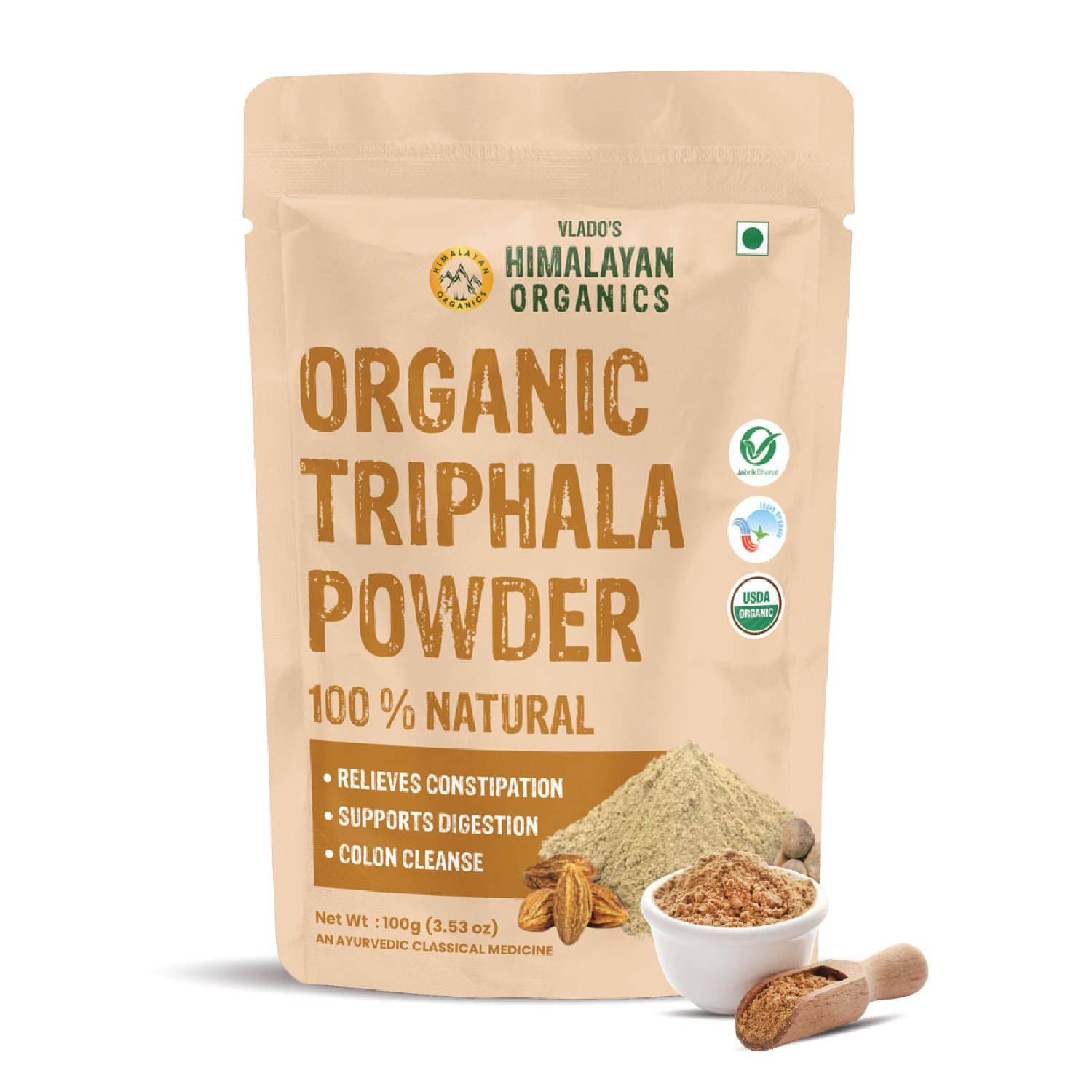     			Vlado's Himalayan Organics Triphala Powder 100 gm Pack Of 1