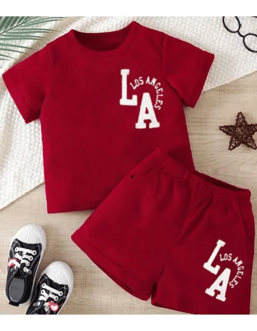 WESEVEN Pack of 1 Unisex Cotton Blend T-Shirt & Shorts Set ( Maroon ) WESEVEN Pack of 1 Unisex Cotton Blend T-Shirt & Shorts Set ( Maroon )