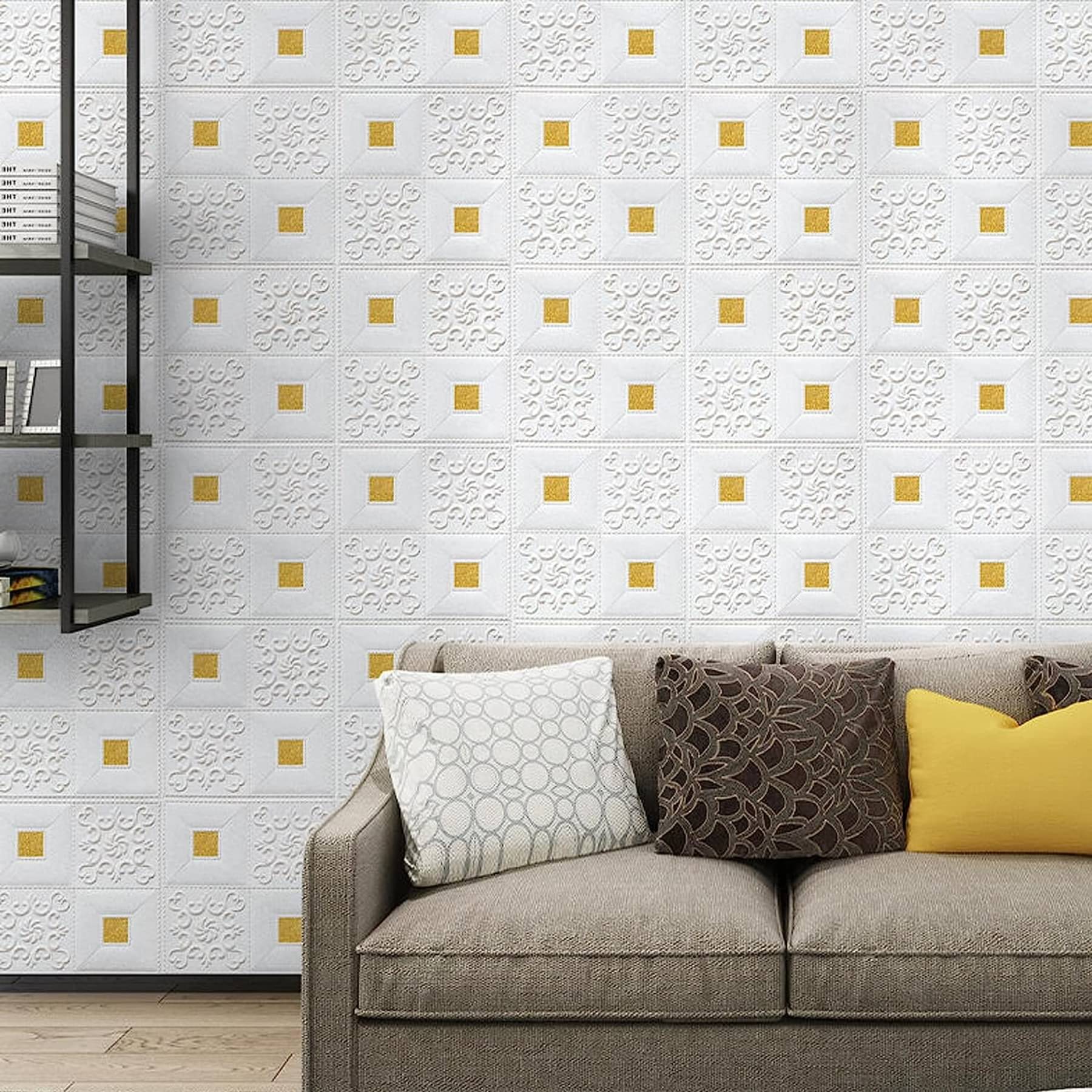     			Wall Stickers Wallpaper PE Foam Brick Design DIY Decal (70 x 77 cm) 3D Frames PVC DIY Self Adhesive