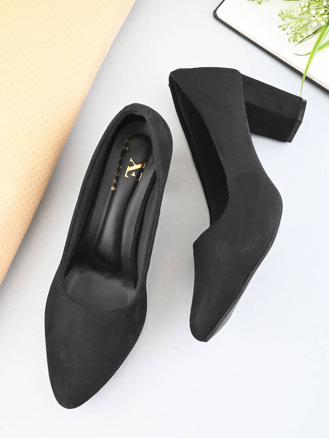     			XE Looks Black Women's Sandal Heels
