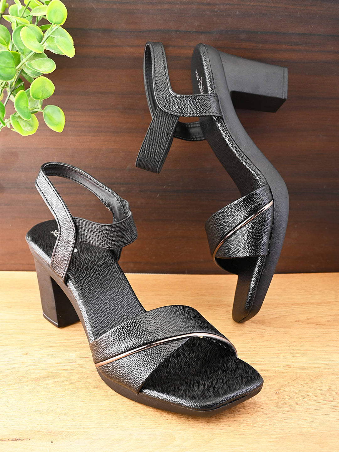     			XE Looks Black Women's Sandal Heels