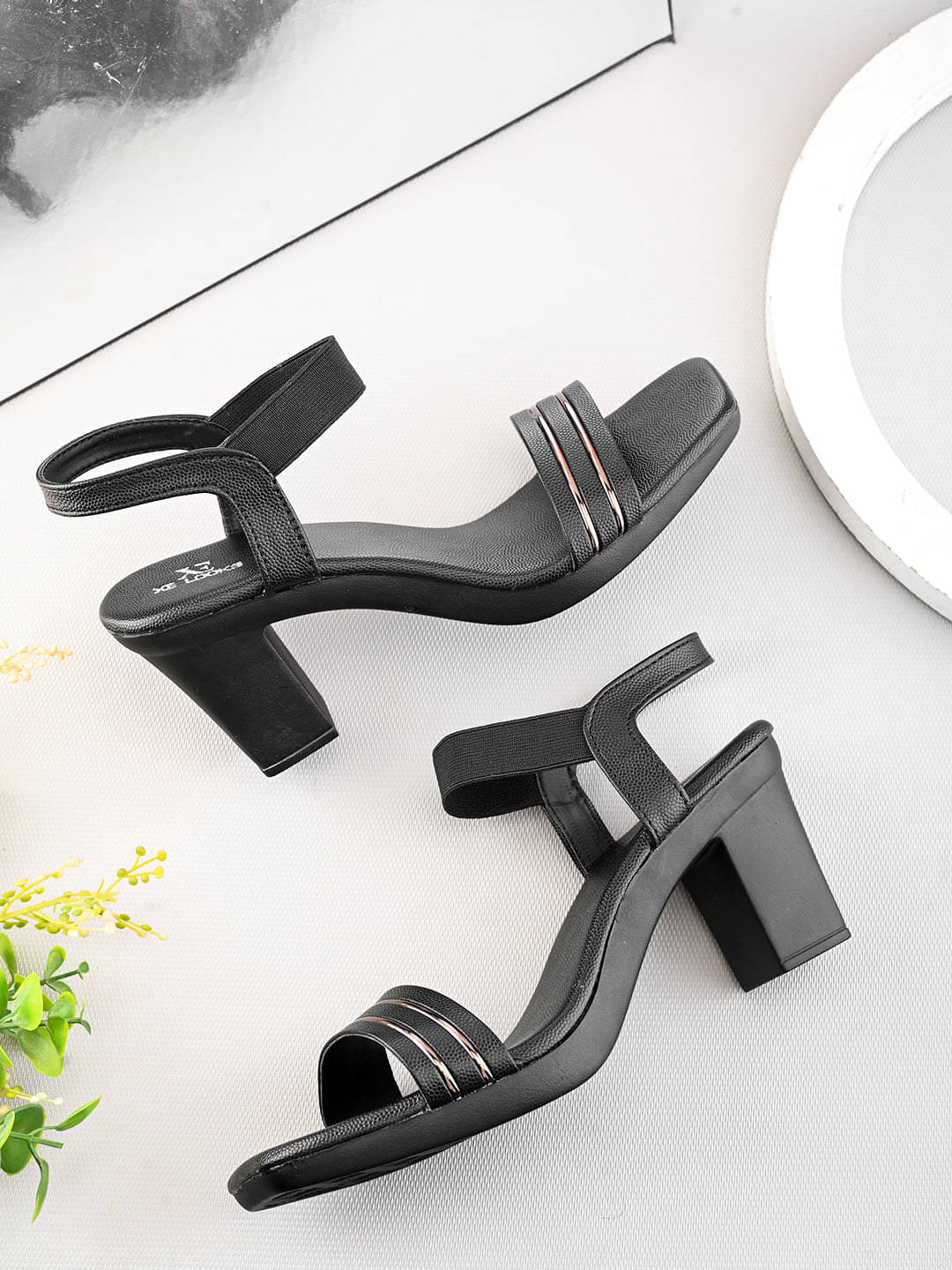     			XE Looks Black Women's Sandal Heels