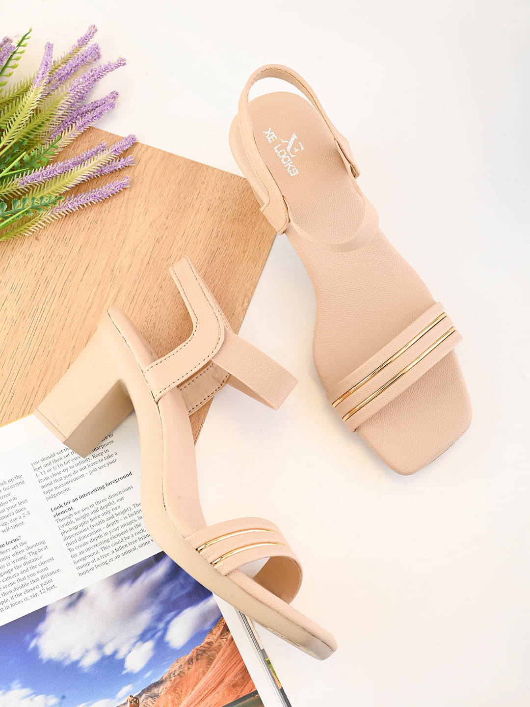     			XE Looks Peach Women's Sandal Heels
