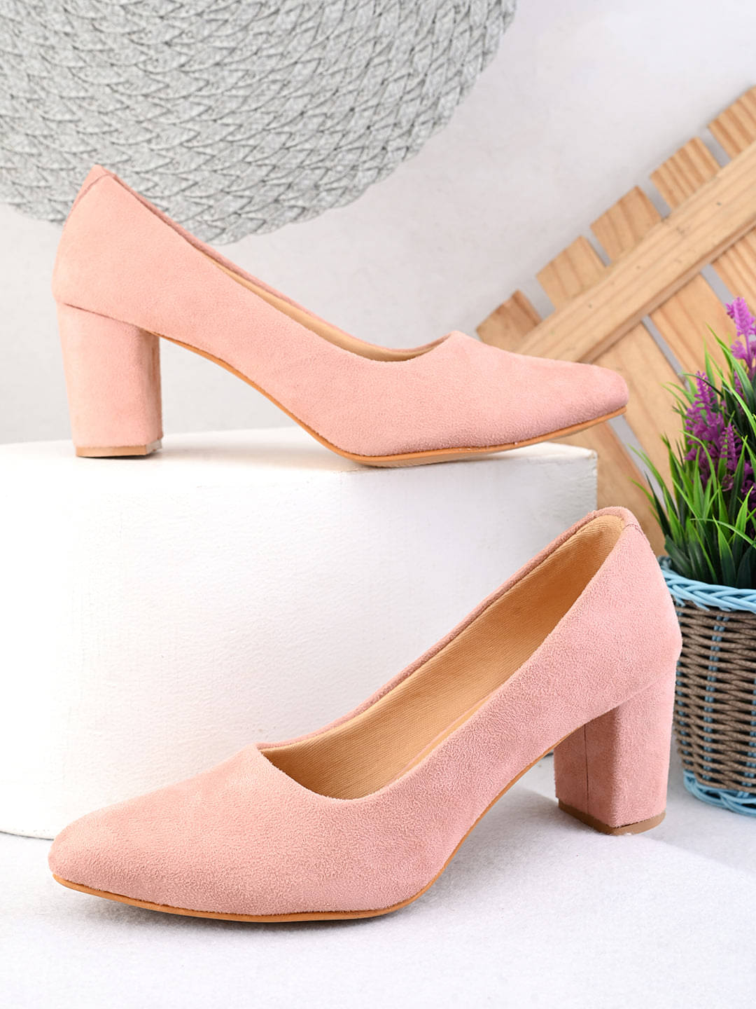     			XE Looks Pink Women's Sandal Heels