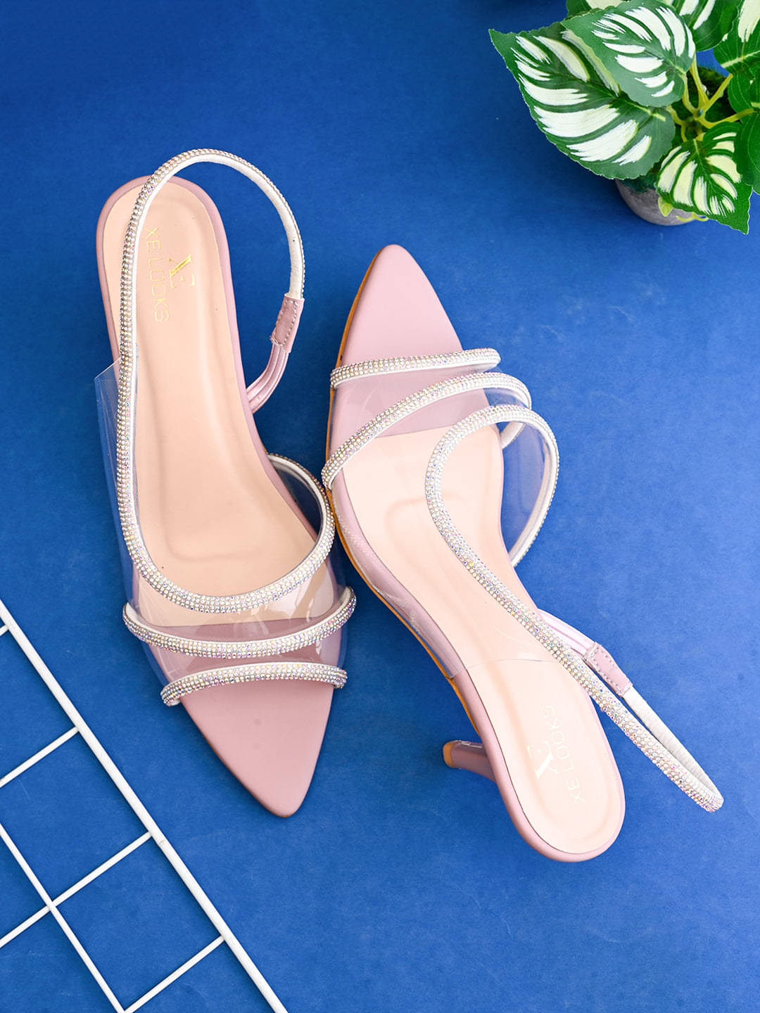 XE Looks Purple Women's Sandal Heels XE Looks Purple Women's Sandal Heels