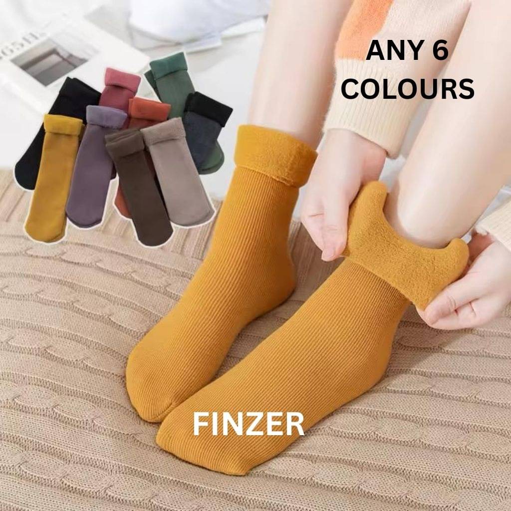 finzer Pack of 6 Women's Woollen Ankle Length Socks ( Multicolor ) finzer Pack of 6 Women's Woollen Ankle Length Socks ( Multicolor )