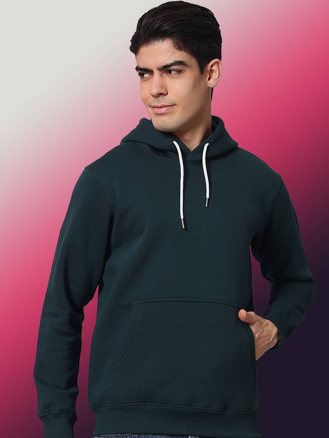 OBAAN Fleece Hooded Men's Sweatshirt - Green ( Pack of 1 )     			OBAAN Fleece Hooded Men's Sweatshirt - Green ( Pack of 1 )