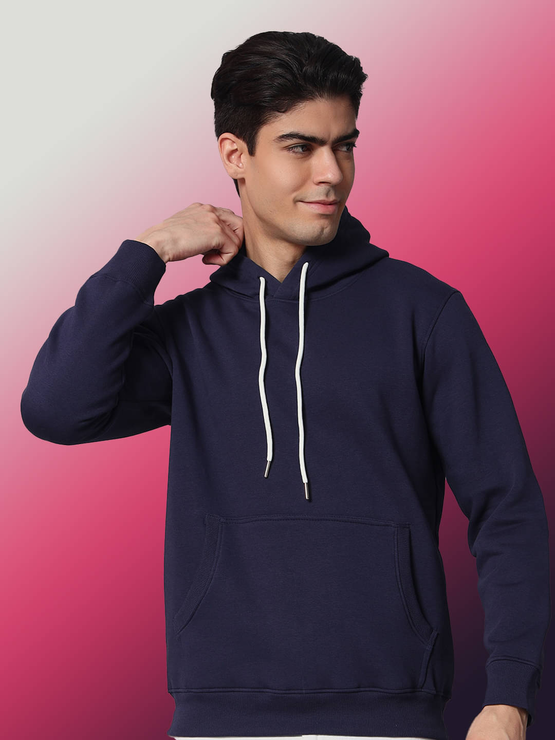 OBAAN Fleece Hooded Men's Sweatshirt - Blue ( Pack of 1 ) OBAAN Fleece Hooded Men's Sweatshirt - Blue ( Pack of 1 )